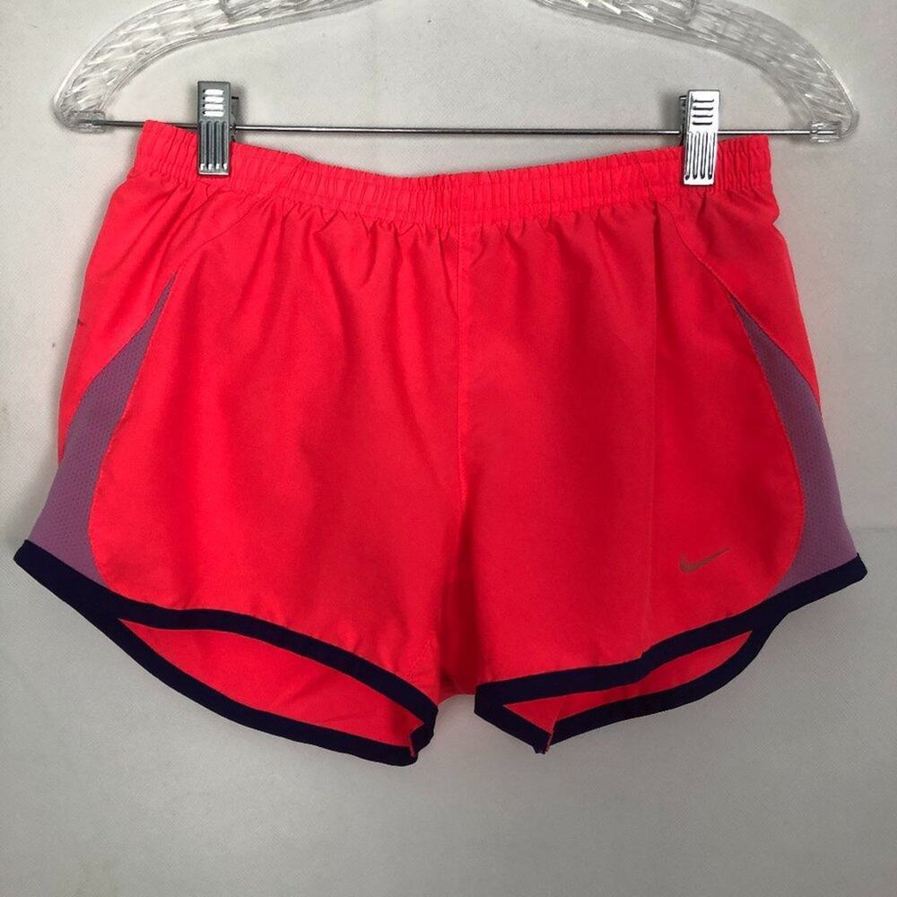 Nike Neon Orange Running Shorts Size S Lined